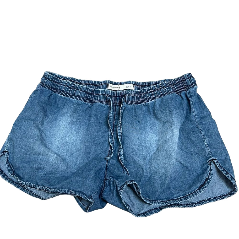 Bluenotes elastic waist drawstring casual summer shorts - S